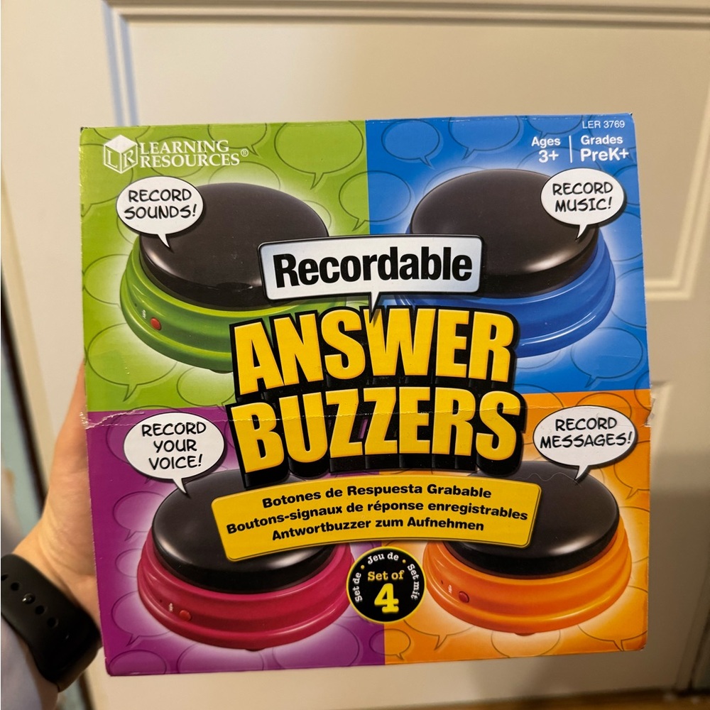 Learning Resources Recordable Answer Buzzers Set